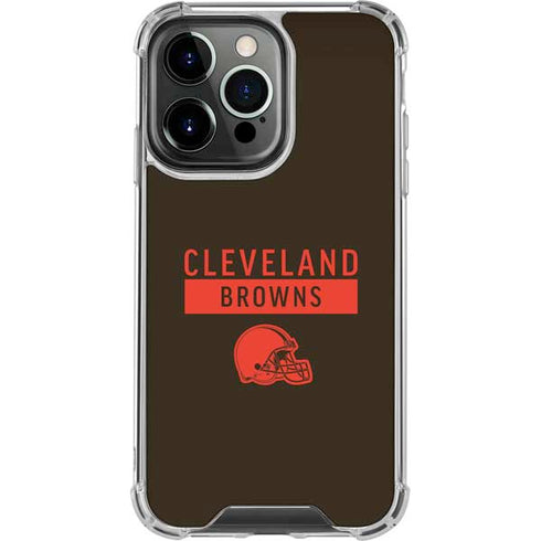 NFL Cleveland Browns Brown Performance Series iPhone 16 Pro Clear Case